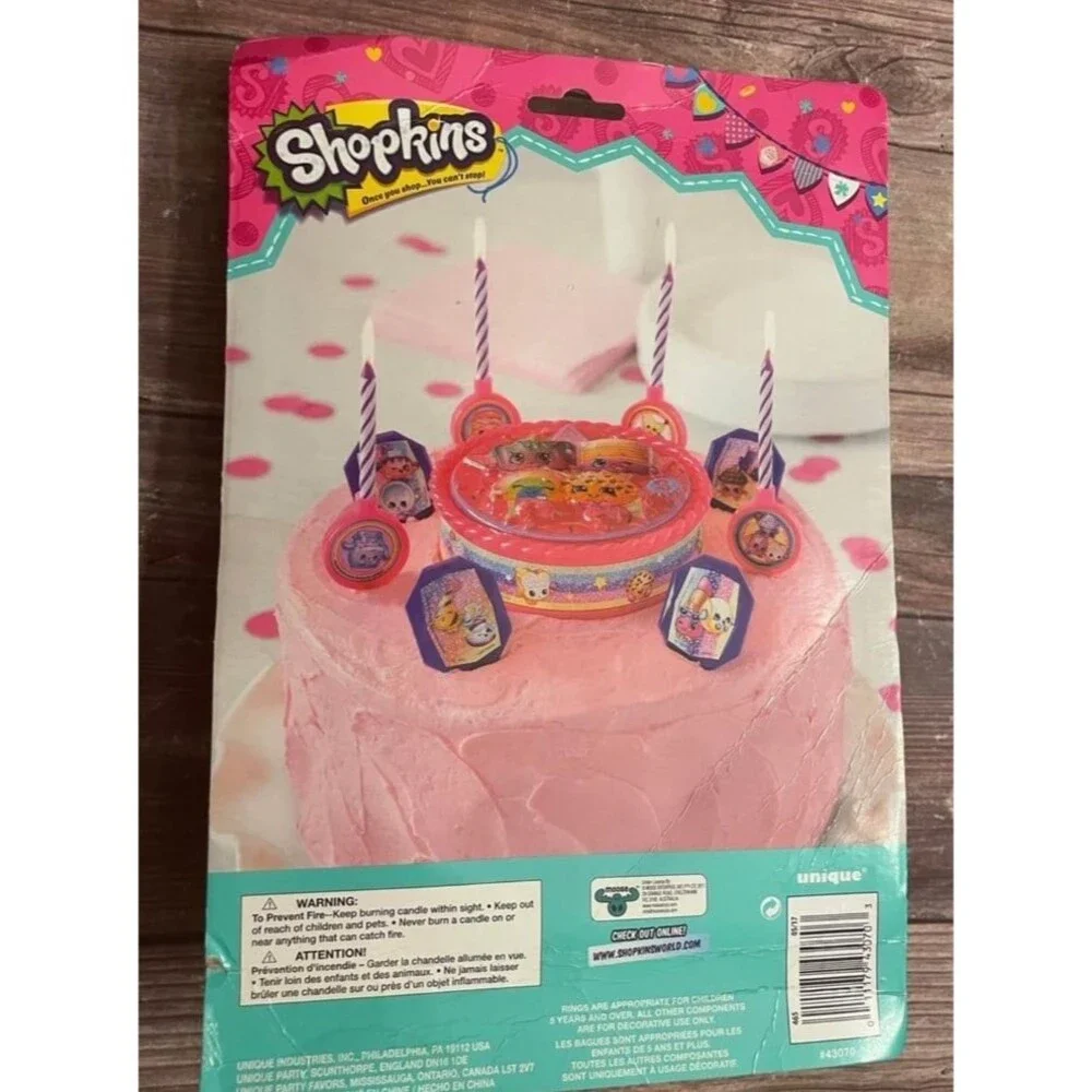 Shopkins Birthday Cake Cupcake Decoration Deco Kit